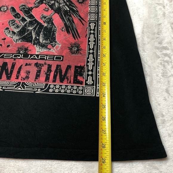 V Squared2 Hangtime Red & Black T-shirt with Biomechanical Bird Graphic Large - Picture 7 of 7